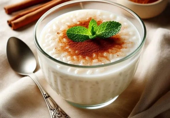 دسر کرم برنجی؛ دسر بسیار لطیف و خوشمزه با پایه برنج