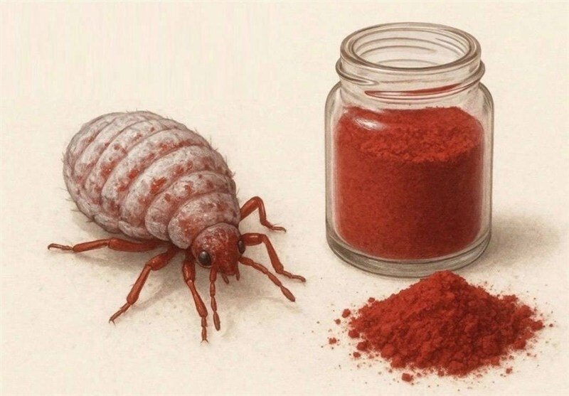 تهیه رنگ قرمز محصولات غذایی در ایران از نوعی حشرات
