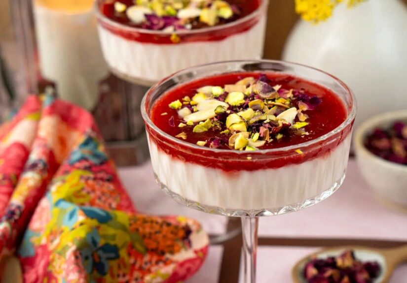 دسر محلبی با به ؛ دسر کلاسیک خاورمیانه با بافت ابریشمی