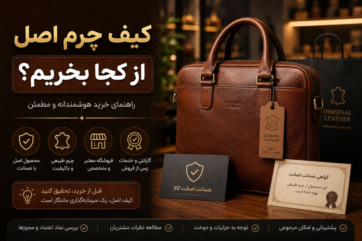 کیف چرم از کجا بخریم ؟